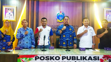 Persambi Sumatra Utara saat menggelar jumpa pers persiapan PON 2024