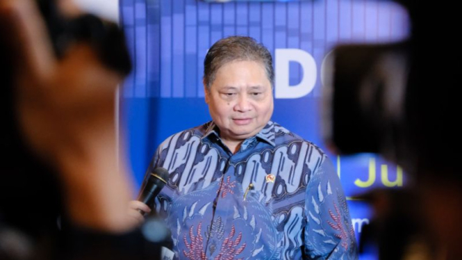 Menko Perekonomian sekaligus Ketua Umum Golkar Airlangga Hartarto