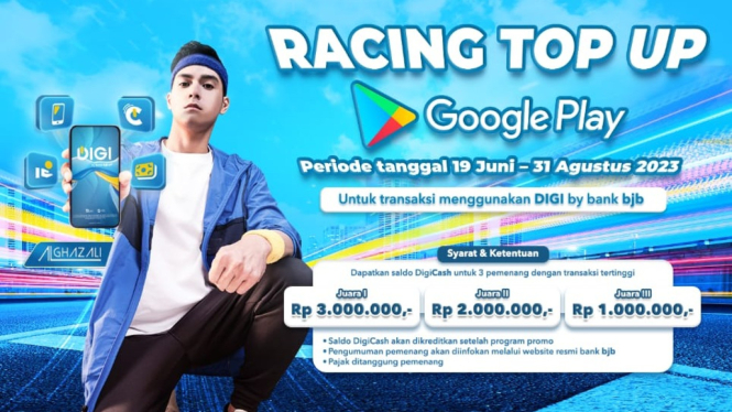 Aplikasi DIGI by bank bjb kini bisa digunakan untuk melakukan top up Google Play