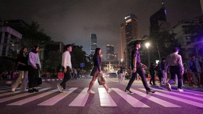 Aksi peragaan busana jalanan 'Citayam Fashion Week' digelar lagi