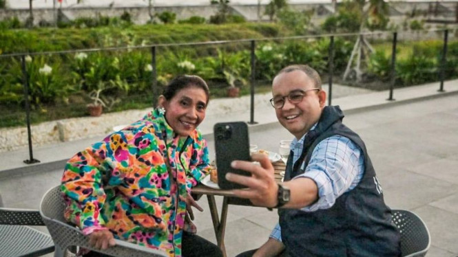 Bacapres Anies Baswedan dengan Susi Pudjiastuti.