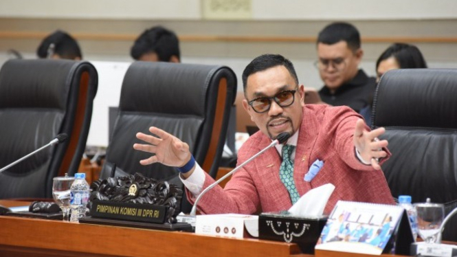 Bendahara Umum Nasdem sekaligus Wakil Ketua Komisi III DPR RI, Ahmad Sahroni