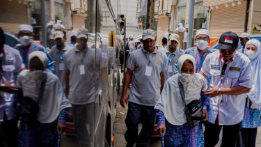 Jemaah haji diberangkatkan dari Mekkah ke Madinah