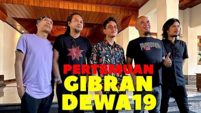 Pertemuan band Dewa 19 dengan Walikota Solo, Gibrang Rakabuming