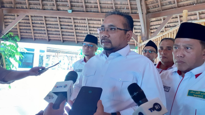 Menag Yaqut Cholil Qoumas di Bandara Soekarno-Hatta