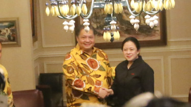 Pertemuan Puan Maharani-Airlangga Hartarto