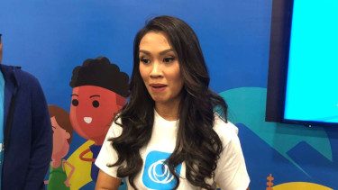 Melanie Putria, teman Jenius dan 6 World Major Marathoner. 