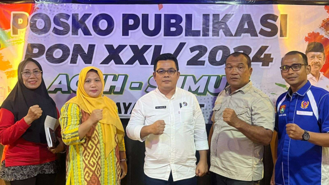 PTMSI Sumut saat memberikan keterangan pers persiapan hadapi PON 2024