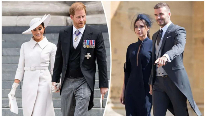Meghan Markle-Pangeran Harry dan Victoria-David Beckham