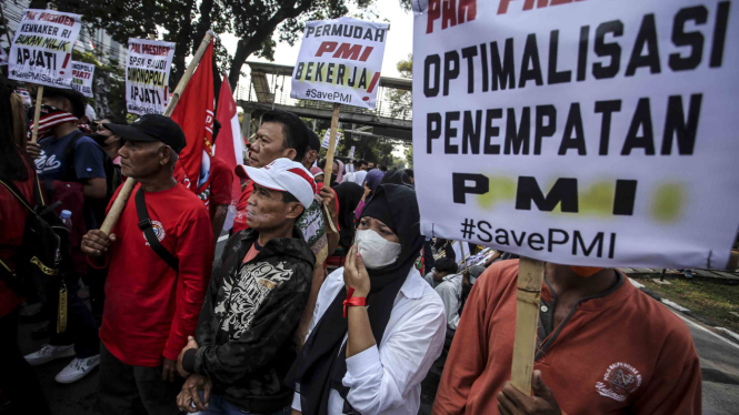 Pekerja Migran Indonesia Gelar Aksi Demo