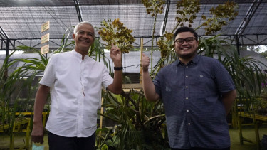 Ganjar Pranowo bersama Mas Dhito