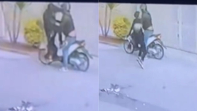 Korban begal hajar pelaku pakai helm