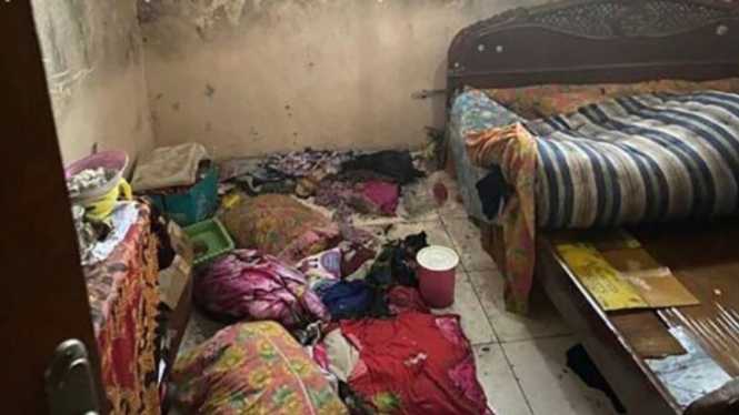 Ruang bawah tanah tempat korban diculik dan jadi budak seks selama 14 tahun.