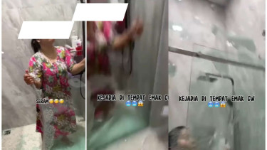 Kaca Pintu Kamar Mandi Meledak Saat Dipegang