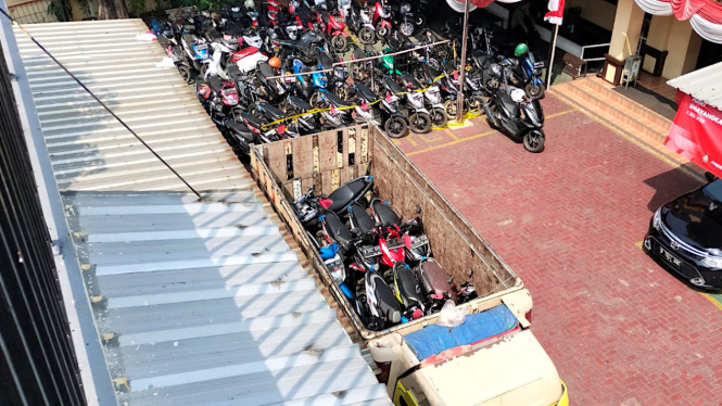 VIVA Otomotif: Motor hasil tindak curanmor.