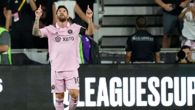 Pemain Inter Miami Lionel Messi