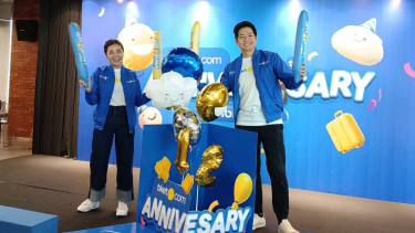 Konferensi pers ulang tahun Tiket.com ke-12.