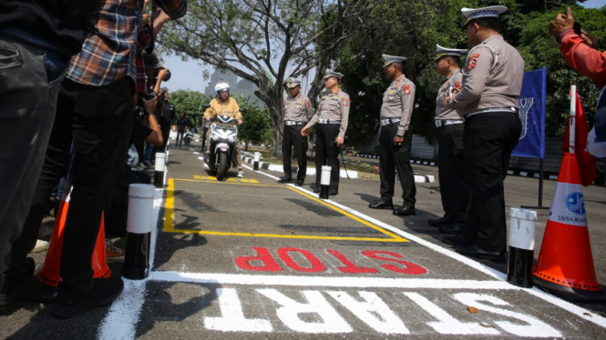Ujicoba Jalur Baru Untuk SIM C Motor