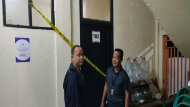 Kamar kontrakan mahasiswa UI  di Depok korban pembunuhan seniornya