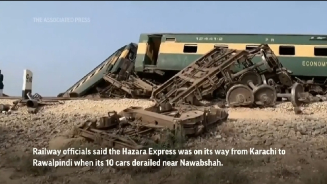 Kecelakaan Kereta Api di Pakistan