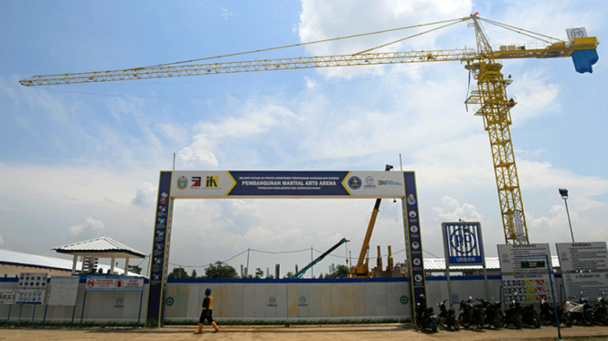 Progres Pembangunan Venue Martial Arts untuk PON 2024