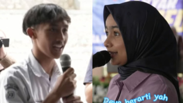 Momen istri Bupati Bandung Barat digombalin siswa SMA