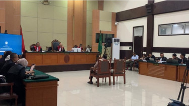 Deputi Kemenko Polhukam Mayjen Heri Wiranto bersaksi di sidang Haris Azhar