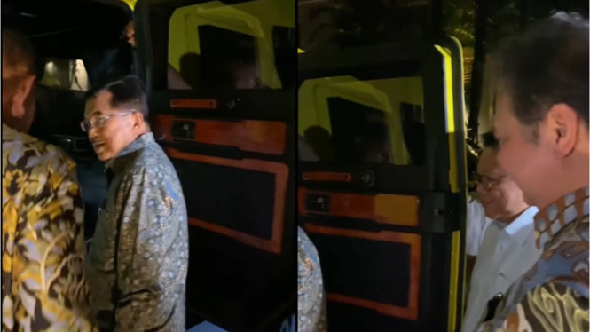 VIVA Otomotif: Jusuf Kalla diajak Airlangga Hartarto review mobil perang.