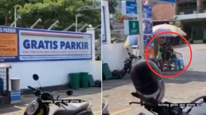 Tukang parkir Indomaret