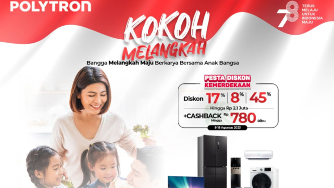 Promo kemerdekaan Indonesia78 POLYTRON