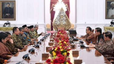 Pimpinan MPR RI Temui Presiden Jokowi di Istana Merdeka Jakarta