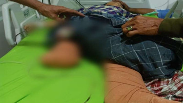Nabila saat menjalani perawatan di rumah sakit