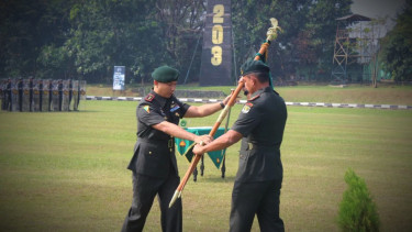 VIVA Militer: Serah terima jabatan Komandan Yonif Mekanis 203/Arya Kemuning.