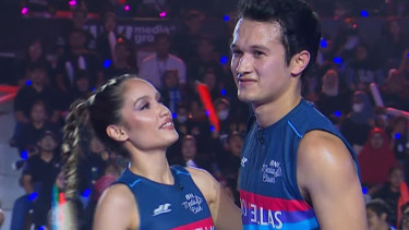 Pasangan ganda campuran bulutangkis selebriti, Arya Vasco/Cinta Laura