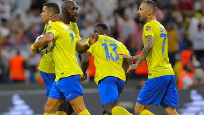 Selebrasi pemain Al Nassr