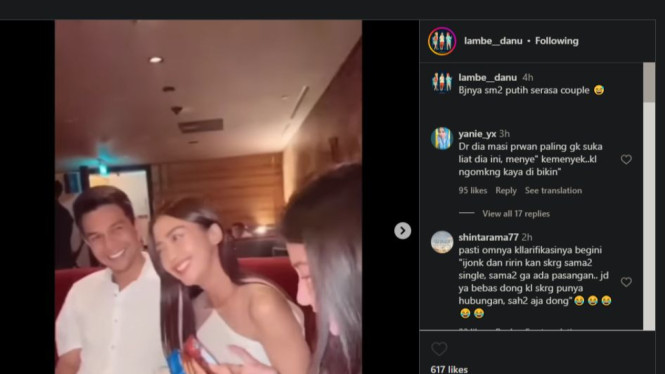 Ririn Dwi Ariyanti dan Jonathan Frizzy