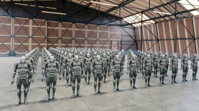 VIVA Militer: Ilustrasi robot prajurit militer Inggris