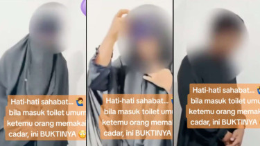 Pria Menyamar Gunakan Cadar untuk Ikuti Wanita ke Toilet