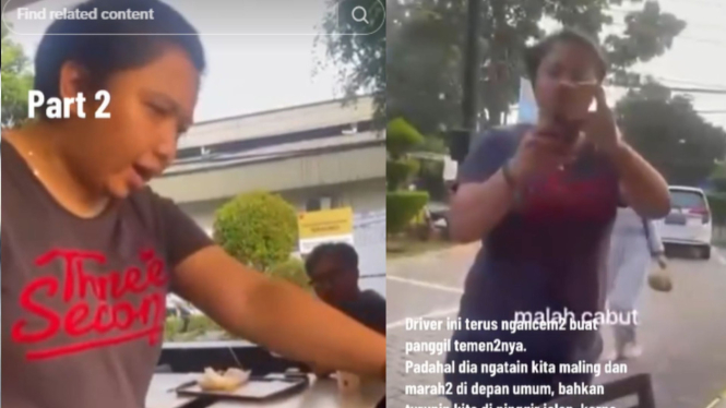 Cekcok sopir taksi online dengan penumpang 