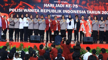 Polwan RI melakukan edukasi soal pencegahan kekerasan seksual di kampus