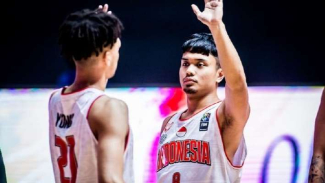 Pemain Timnas Basket Indonesia Yudha Saputera.