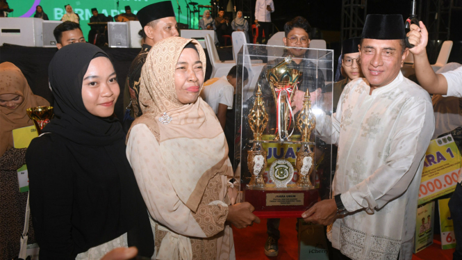 Gubernur Edy Rahmayadi di acara Festival Seni dan Qasidah Sumut