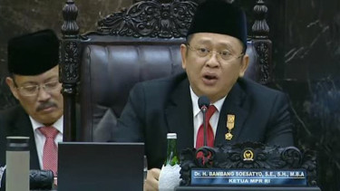 Pidato Ketua MPR RI Bamsoet dalam Sidang Tahunan MPR RI. 