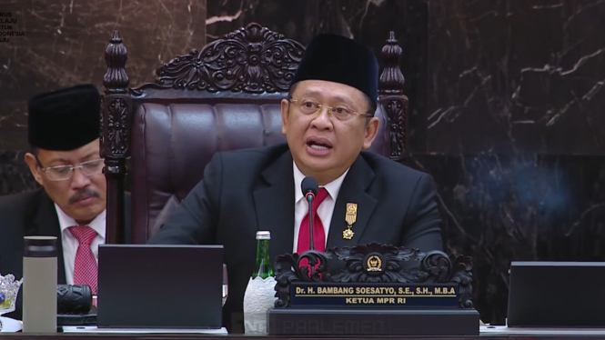 Ketua MPR Bambang Soesatyo di Sidang Tahunan MPR dan Sidang Bersama DPR dan DPD