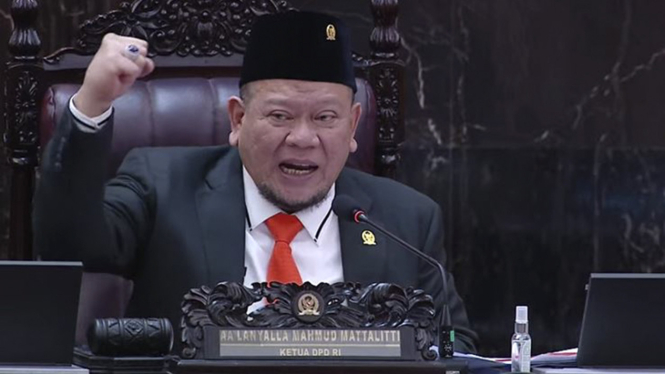 Ketua DPD RI Lanyalla Mahmud Mattalitti