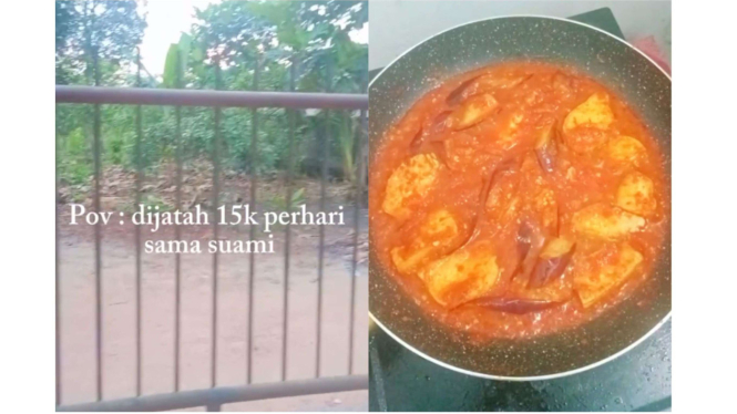 TikToker ini buat POV dijatah Rp15 ribu perhari dari suami