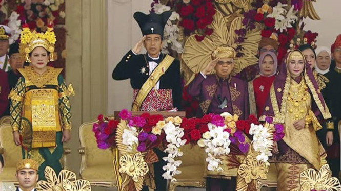 Peringatan HUT Republik Indonesia atau HUT RI ke-78 di Istana Negara