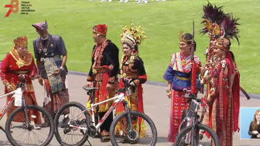 Kaesang Pangarep Juara 4 Baju Adat Terbaik di HUT RI ke-78 di Istana Merdeka