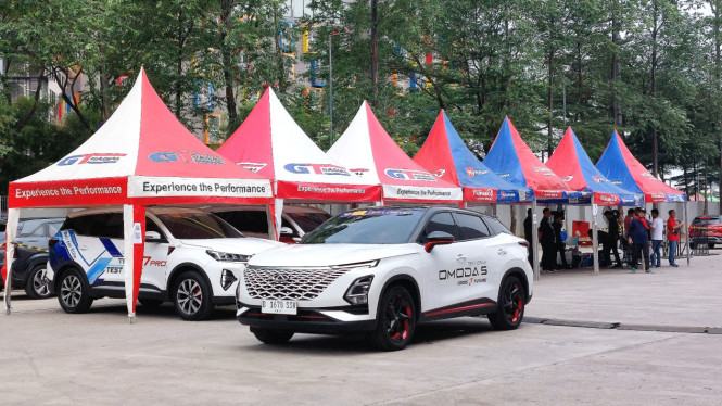 Chery Omoda 5 di area test drive GIIAS 2023