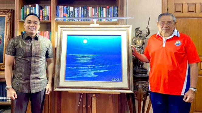 Putu Supadma Rudana dan Presiden ke-6 RI Susilo Bambang Yudhoyono (SBY).
